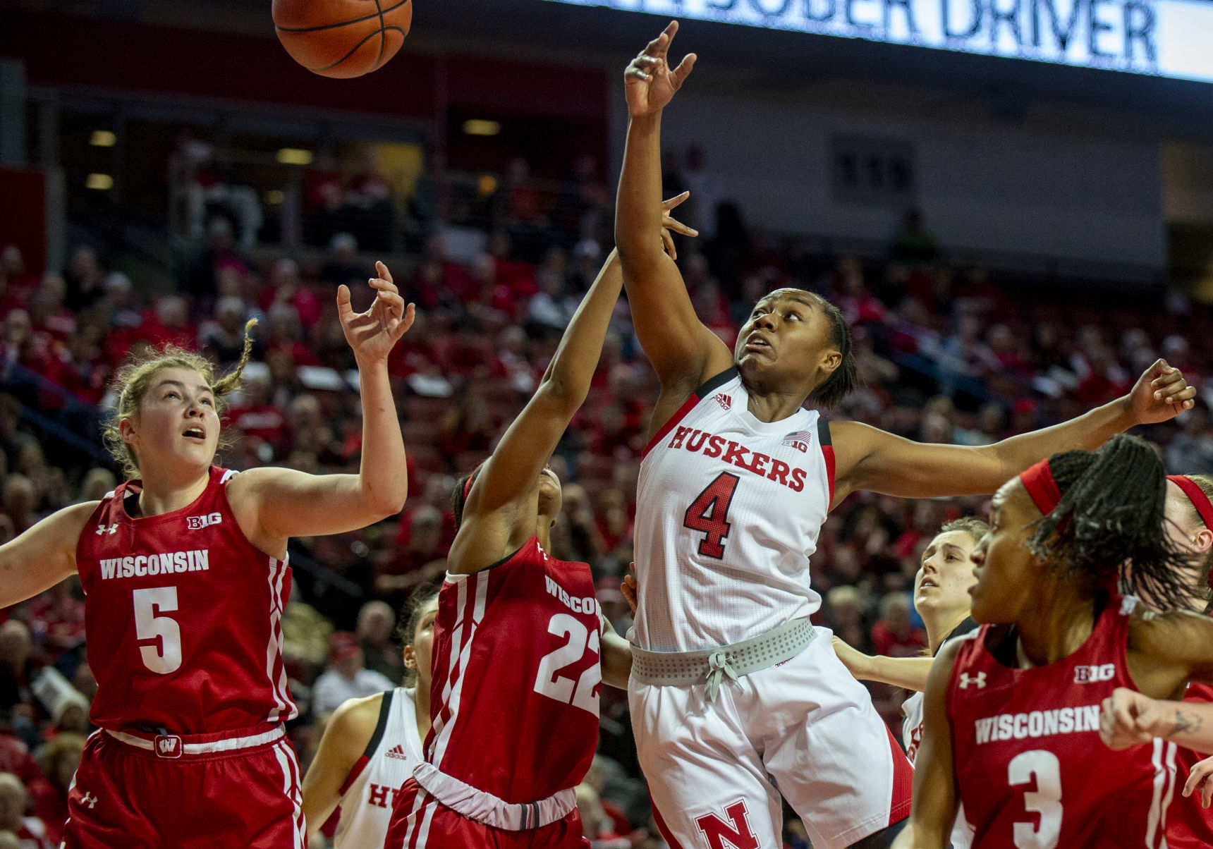 Nebraska vs. Wisconsin women's basketball, 1.9